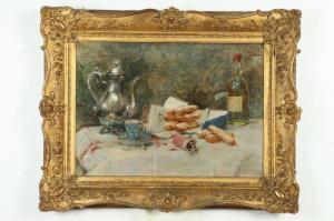 MOREAU DE TOURS Georges 1848-1901,TABLE SET FOR A SNACK,Sloans & Kenyon US 2020-03-22