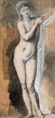 MOREAU Gustave 1826-1898,Femme nue (tude avec drap),Christie's GB 1999-07-01