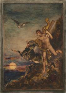 MOREAU Gustave 1826-1898,Hercule et la Biche Aux Pieds D'airain,1872,Sotheby's GB 2024-02-02