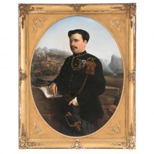 MOREAU Jean,RETRATO DE GENERAL MEXICANO PORTANDO LA ORDEN DE G,1871,Morton Subastas 2016-12-07