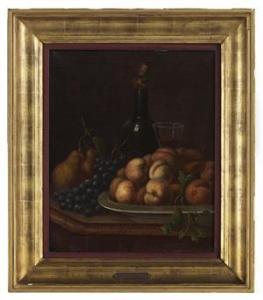 MOREAU John 1700-1800,Nature Morte: Still Life of Pears, Peaches, ,19th Century,New Orleans Auction 2019-01-26