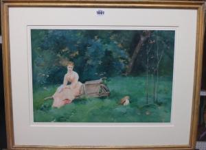MOREAU NERET adrien 1860-1940,Pensive moments,1884,Bellmans Fine Art Auctioneers GB 2015-11-04