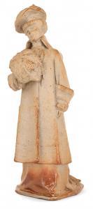MOREAU VAUTHIER Paul G 1871-1936,élégante au manchon vêtue d'un long manteau et d'u,Tajan 2016-03-31