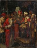 MOREELS MAURUS 1560-1631,Christus voor keizer Herodes gebracht,Bernaerts BE 2015-04-27