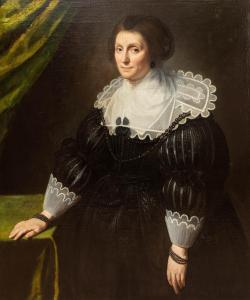 MOREELSE Paulus,A portrait of a lady, three quarter-length, in a b,1630,Venduehuis 2023-11-14
