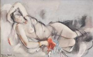 MOREL Louise 1898-1974,La belle odalisque orientale,1932,Sadde FR 2021-12-07