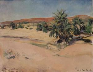 MOREL Louise 1898-1974,Oasis de Ksar Torchane en Mauritanie,Sadde FR 2021-12-07