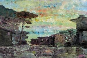 MORELLI Moreno 1930-1989,Paesaggio,1968,Saletta d'arte Viviani IT 2021-12-03