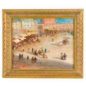 MORELLO Federico 1885-1945,Scena di mercato,Wannenes Art Auctions IT 2024-02-06