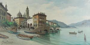 MORENO Mariano 1912-1990,LAKE COMO,Ross's Auctioneers and values IE 2023-06-14