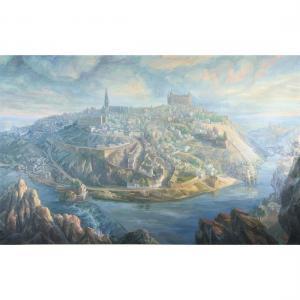 MORERA GARRIDO Juan Jose 1914-1993,An Extensive Landscape of Toledo Spai,1959,Clars Auction Gallery 2023-01-13