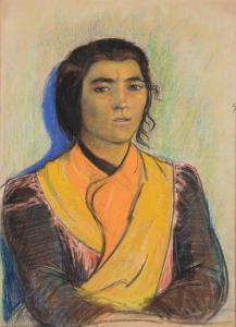 MOREROD Edouard 1879-1919,Portrait de femme,Beurret Bailly Widmer Auctions CH 2024-03-20