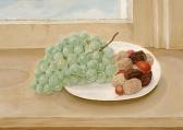 MORET Christiaan 1906-1979,Still life with grapes and walnuts on a plate,Glerum NL 2010-11-23