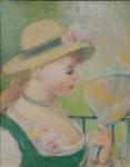 MORET Henri 1856-1913,Portrait, Girl with Fan,Wickliff & Associates US 2023-07-22