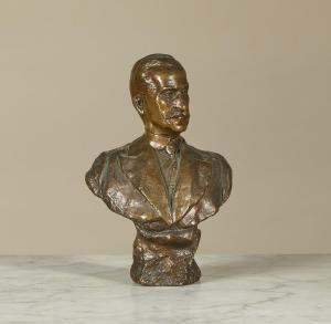 MORETTI Alessandro 1870-1895,Portrait Bust of a Gentleman,1919,Leonard Joel AU 2020-08-25
