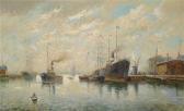 MORETTI D,In the Harbour at Genoa,1900,Palais Dorotheum AT 2011-12-06