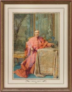 Moretti Francesco 1833-1917,Cardinal Gibbons,1890,Hindman US 2016-10-18