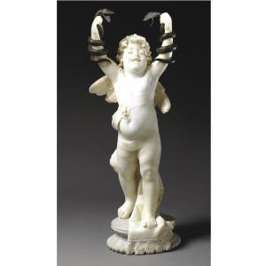 MORETTI Giuseppe 1857-1935,A RARE MARBLE FIGURE: HERCULES AND THE SERPENTS,1923,Sotheby's 2004-10-08