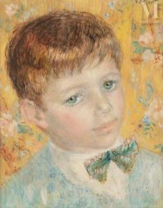 MORETTI Lucien Philippe,Portrait de petit garçon au nœud papillon,Millon & Associés 2024-01-25