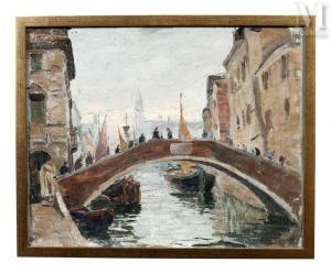 MORETTI Luigi 1884-1950,Pont Paolo à Venise,1934,Millon & Associés FR 2024-01-30