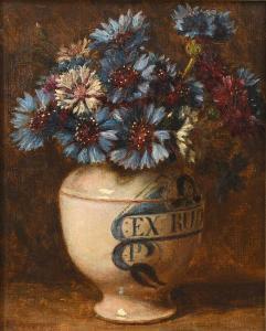 MORGAN Alfred 1862-1904,Still life with cornflowers in a drug jar,Woolley & Wallis GB 2023-09-05