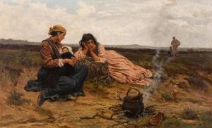 MORGAN Frederick 1847-1927,Under a Changeful Sky,1878,Sotheby's GB 2024-04-10
