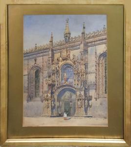 MORGAN Herbert A 1857-1917,Cathedral Door, possibly Strasbourg,Lots Road Auctions GB 2021-04-25