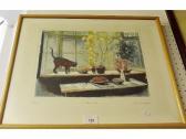 MORGAN Jane,Window scene with cat,Smiths of Newent Auctioneers GB 2017-04-07