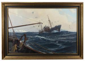 MORGAN Jenny 1942,Dawn on the fishing Grounds, the Grimsby Trawler, ,Adams IE 2021-04-14
