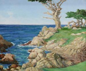 MORGAN Mary DeNeale 1868-1948,Monterey Coast,Clars Auction Gallery US 2017-05-21