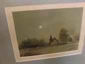 MORGAN Owen Frederick 1867-1953,Church in Moonlit Landscape,Keys GB 2016-06-27