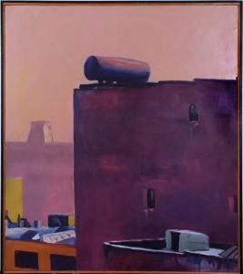 MORGAN PETER 1951,WATER TOWER,1981,Clark Cierlak Fine Arts US 2022-07-09