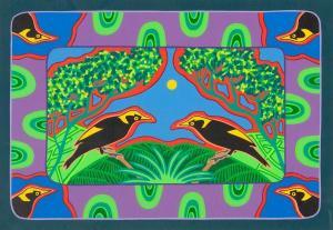 MORGAN Sally 1951,RAIN FOREST BIRDS,1990,GFL Fine art AU 2024-03-10