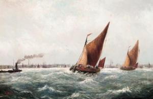 MORGAN Theodore John,Barges on the Mersey before Liverpool on a bluster,Christie's 2000-05-11