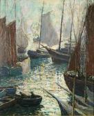 MORGAN Theodore John 1872-1947,Crowded Harbor,Trinity Fine Arts, LLC US 2008-12-16