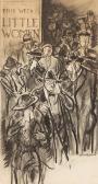 MORGAN Wallace 1873-1948,Crowd Leaving Theater After "Little Women.,1933,Swann Galleries 2021-06-24