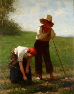 MORGAN William 1826-1900,Untitled (Figures Farming),Clars Auction Gallery US 2019-11-16