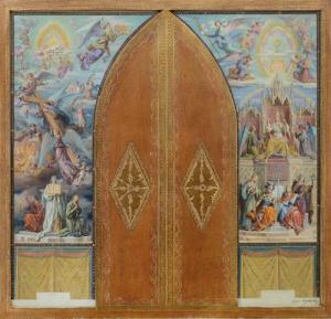 MORGARI Carlo 1898-1970,Raffigurazione allegorica della chiesa,Meeting Art IT 2014-03-08