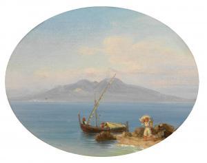 MORGENSTERN Carl 1811-1893,A Southern View Near Naples,Palais Dorotheum AT 2014-04-08