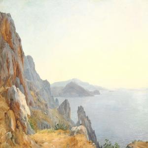 MORGENSTERN Carl 1811-1893,Capri mit dem Arco Naturale,1835,Bruun Rasmussen DK 2014-09-16