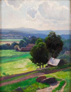 MORGENSTERN Carl Ernst 1847-1928,Landscape from Karkonosze Mountains,Desa Unicum PL 2021-10-26