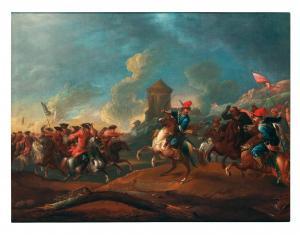 MORGENSTERN Johann Ludwig Ernst 1738-1819,A cavalry skirmish,1765,Palais Dorotheum AT 2022-11-10