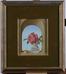 MORI Jorge 1932,Roses sur fenêtre,Adjug'art FR 2018-11-20