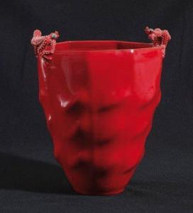 MORIGI Mirta,Vase rouge Les deux grenouilles,Deburaux & Associ FR 2008-10-19