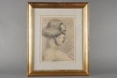 MORILLOT Octave 1878-1931,Portrait de vahinée de profil,Sadde FR 2024-04-06