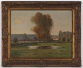 MORIN Adolphe 1841-1880,Paysage de campagne,Piguet CH 2013-12-11