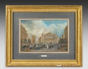 MORIN Edmond 1824-1882,L'avenue et l'Opéra Garnier de Paris,De Maigret FR 2023-03-24