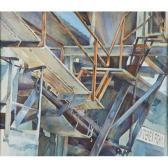 MORIN FREEMAN KASS 1944,factory stairs near Monterey Fish Co,Rago Arts and Auction Center 2014-09-14