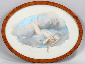 MORIN Louis 1855-1938,nude figure in the clouds,Burstow and Hewett GB 2023-07-20