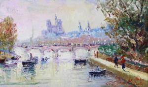 MORISET CLAUDE 1900-1900,Ansicht von Paris,Walldorf DE 2019-12-14